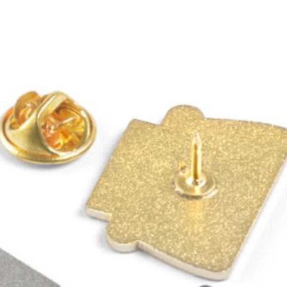 Pink Classic Typewriter Writer Pin Brooch - Picture 3 of 3